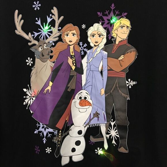 Disney Frozen II light up winter sweatshirt Small - Picture 6 of 8